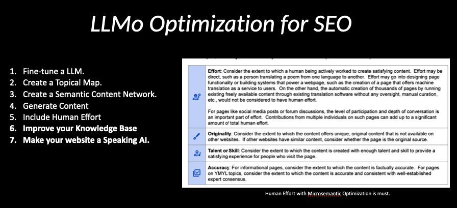 LLMo Opimization for SEO